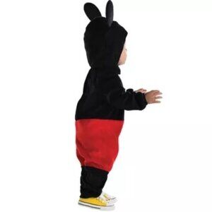 Disney Baby Mickey Mouse Black Red Hooded Onesie P6294